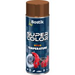 Vopsea spray rezistenta la temperaturi ridicate Bostik Super Color, maro, mat, interior/exterior, 400 ml, Bostik