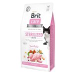 Brit Care Sterilized Sensitive, Iepure, hrană uscată fără cereale pisici sterilizate, 7kg, Brit Care