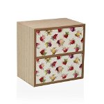 Cutie de bijuterii Strawberry, Versa, lemn, 16 x 12 x 16 cm, lemn, Versa