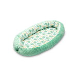 Sensillo - Suport de dormit Cosulet cuib Minky , Arici, din Bumbac, 70x30 cm, Verde, Sensillo