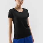 Tricou regular unicolor pentru femei - negru, 4F Sportswear