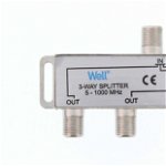 Splitter CATV coaxial (antena tv) 3 porturi 1000 MHz, SPLT-FC/3-WL, OEM