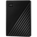 HDD Extern WD My Passport 5TB  256-bit AES hardware encryption  Backup Software  Slim  USB 3.2 Gen 1 Type-A up to 5 Gb/s  Black