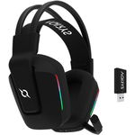 Casti Gaming Wireless AQIRYS Alya 2.0, multiplatforma, 3D Stereo, negru