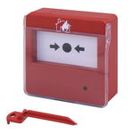 Buton de alarmare cu separator de plastic, MCP200CS