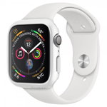 Husa Protectie Ceas Spigen Thin Fit Compatibila Cu Apple Watch 4 / 5 / 6 / Se ( 44mm ), Alb, Spigen