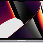 Laptop Apple 16.2'' MacBook Pro 16 Liquid Retina XDR, Apple M1 Max chip (10-core CPU), 64GB, 4TB SSD, Apple M1 Max 24-core GPU, macOS Monterey, Space Grey, INT keyboard, Late 2021