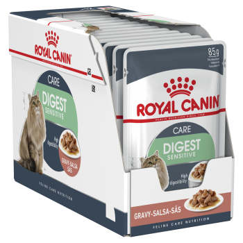 ROYAL CANIN Feline Care Nutrition Digestive Care, plic hrană umedă pisici, confort digestiv, (în sos), 85g x 12, Royal Canin