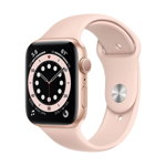 Apple Watch 6 GPS Carcasa Gold Aluminium 44mm Pink Sand Sport Band