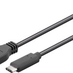 Goobay 71221 USB-C to USB A 3.0 Cable, Black, 1.5m Length