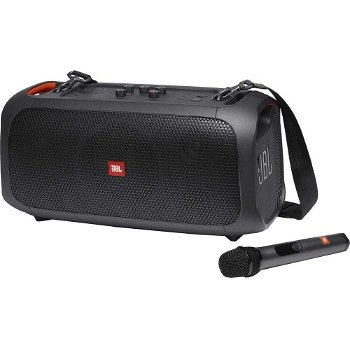 Boxa portabila JBL PartyBox On-The-Go, 100W, Bluetooth, Microfon Wireless, Waterproof, Light Show, Negru