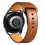 Curea ceas din piele 22 mm pentru Galaxy Watch 3 45mm Gear S3 Frontier Huawei Watch GT 3 Huawei Watch GT 2 46mm Huawei Watch GT Xiaomi Mi Watch maro, krasscom