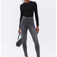 Blugi slim-fit cu talie inalta, OXXO
