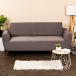 Husă multielastică 4Home Comfort pentru canapea, gri, 180 - 220 cm, 4Home