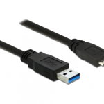 Cablu USB 3.0 la micro USB-B 0.5M Negru CleanPC, Delock