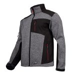 Jacheta elastica tip pulover, componente reflectorizante, impermeabila, 4 buzunare, marime XL, Gri/Negru