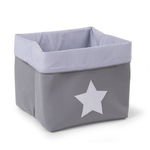 Cutie de depozitare pliabila din panza 32X32X29cm GREY STRIPES, 