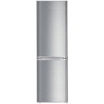 Combina frigorifica Liebherr CUel 331, 296 L, Clasa F, SmartFrost, FrostSafe, Finisaj Antiamprenta, Argintiu