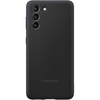 Husa de protectie Samsung Silicone Cover pentru Galaxy S21 Plus, Black