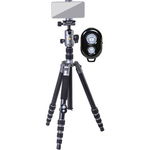 Trepied foto Vanguard VEO3 GO 265HAB, Aluminiu, Ultra-Tall, Travel Tripod, telecomanda (Argintiu/Negru), Vanguard