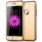 Husa Joyroom 360 (fata + spate + folie sticla) pentru iPhone 6 Plus / 6S Plus, Gold