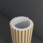 Trunchi coloana striata de exterior - Ă 26 cm | CDE03, PoliDesign