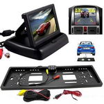 Set suport numar auto cu camera video marsarier si monitor pliabil TFT, GAVE