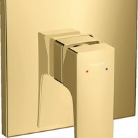 Baterie dus incastrata Hansgrohe Metropol auriu lucios