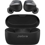 Casti JABRA Elite 75t, True Wireless, Bluetooth, In-Ear, Microfon, Carcasa Incarcare Wireless, Noise Cancelling, Titanium Black