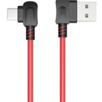 Cablu de date / adaptor Orico TCW-20 USB Male la USB-C Male, 2 m, Red
