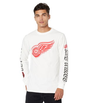 Imbracaminte Barbati Red Jacket Maverick Long Sleeve Tee Detroit Red Wings White, Red Jacket