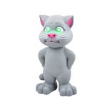 Motan Inteligent Talking Tom, Inaltime 30 Cm, Functionare 3 X Bateri Aa, Interactive, Usor De Folosit, Culoare Gri, KlaussTech