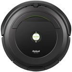 Robot de aspirare iRobot Roomba 696, Navigatie iAdapt, Conectare Wi-Fi cu aplicația iRobot HOME, detectare acustica a murdariei, Negru