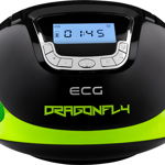 Radio multimedia ECG R 500 U Dragonfly, 2 x 3W, USB, SD, FM, ceas cu alarma, ECG