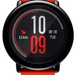 Ceas activity tracker Huami Mi Amazfit Pace, Bluetooth, certificare IP67 (Negru/Rosu), Huami