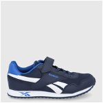 Pantofi sport baieti, Reebok, 209028546, Albastru, Piele ecologica, Albastru