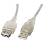 Cablu Date CA-USBE-12CC-0018-TR USB 2.0 USB A 1.8m Transparent, Lanberg