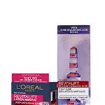 Set L'Oréal Paris (Crema de zi Revitalift Laser, 50 ml + Fiole Revitalift Filler, cu acid hialuronic, 7 x 1.3 ml)