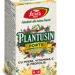 Sirop Plantusin Forte cu miere, Vitamina C si propolis, 100ml, Fares, Fares