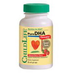 Pure DHA (gust de fructe) - 90 capsule gelatinoase moi masticabile - ChildLife Essentials