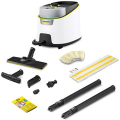 Aparat de curatat cu abur Karcher 1.513-460.0 Steam Cleaner Deluxe SC 4 EasyFix Premium  2200W 4bar Alb