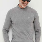 Barbour pulover de bumbac culoarea gri, light, Barbour