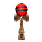 Kendama Samurai lemn Nuc vopsea mata, Rosu