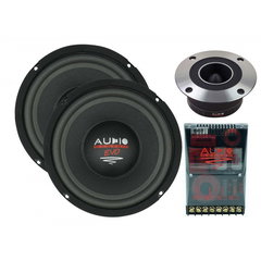 Difuzoare componente Audio System X 200-4 FREE AIR FLAT EVO 2 250 mm 8" 200 watts 3 ohm, Audio System
