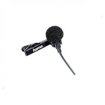 Microfon lavaliera Hama LM-09, jack 3.5 mm, Negru