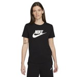 Nike, Tricou cu imprimeu logo Essentials, Negru, M
