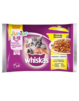 Hrana umeda pentru pisici Whiskas Casserole, Junior, Pasare in aspic, 13x4x85g