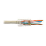 Mufe pentru cabluri UTP RJ45HOLE CAT5, pass through, pret/100 buc, OEM