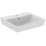 Lavoar suspendat alb 50 cm, orificiu baterie si preaplin, Ideal Standard Connect Air Cube, Ideal Standard