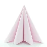 Servetele de masa festive Linclass (roz pal) / 40 x 40 cm / 50 buc